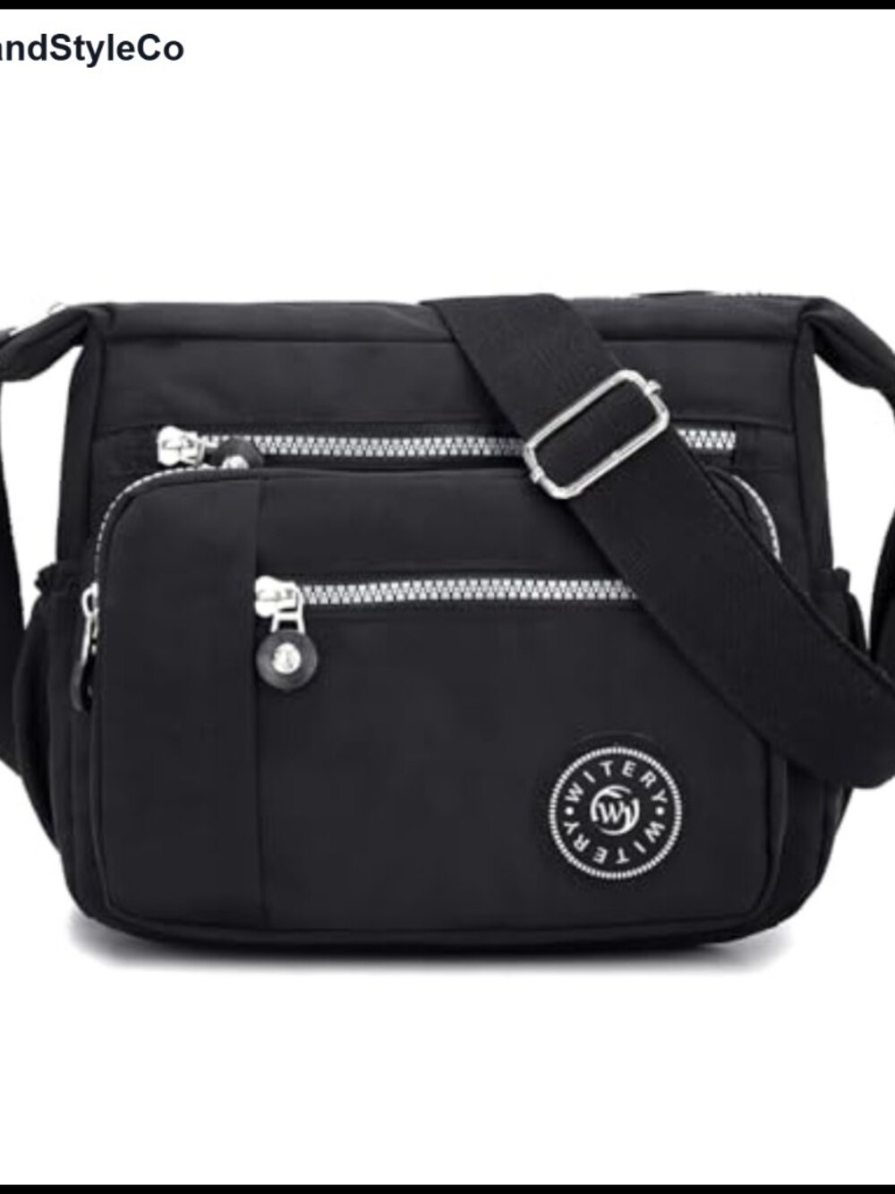 Nylon Crossbody Bag Multi-Pocket Shoulder Purse for Women